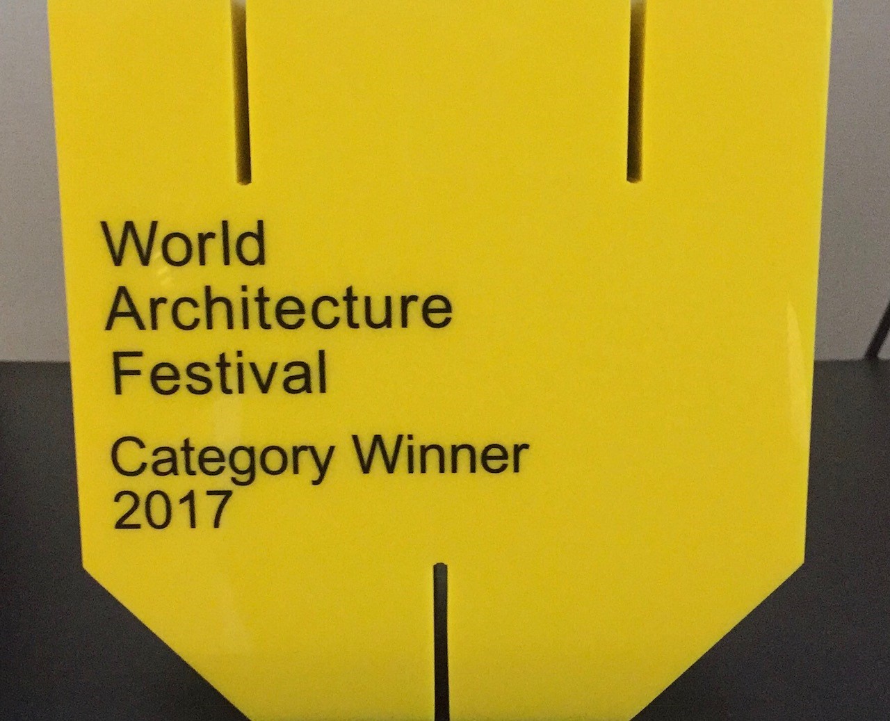 16.11.17 ISA wins Villa Category at World Architecture Festival 2017, Berlin