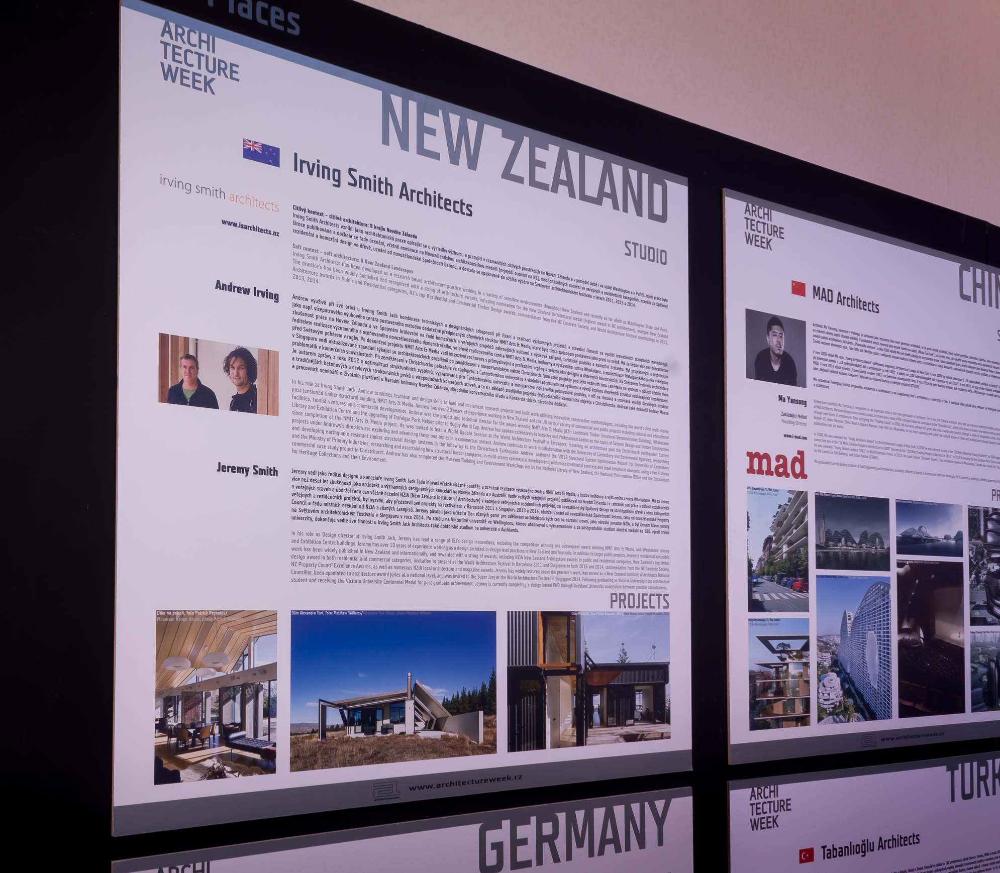 19.9.2015 Irving Smith Architects representing New Zealand at Prague International Architecture Festival
